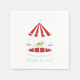 Gepersonaliseerd carrouselservet servetten