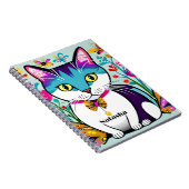 Gepersonaliseerd Cat Design Notitieboek voor katte (Rechterzijde)