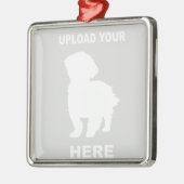 Gepersonaliseerd Cavachon Ornament, foto Pet Metalen Ornament (Links)