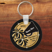 Gepersonaliseerd, Cheer Pom Pom Sleutelhanger, de  Sleutelhanger (Achterkant)