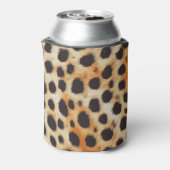 Gepersonaliseerd Cheetah Animal Pattern Blikjeskoeler (Blikje Achterkant)
