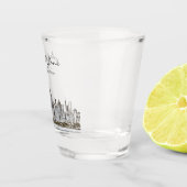Gepersonaliseerd Chicago Skyline Shot Glass Shot Glas (Rechts)