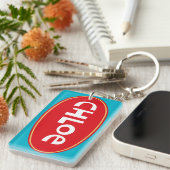 Gepersonaliseerd "Chloe" Sleutelhanger (Voorkant Rechts)