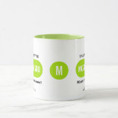 Gepersonaliseerd Christelijk Superpower Green Mono Mok (Midden)
