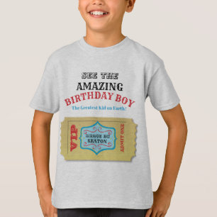Gepersonaliseerd Circus Birthday Shirt