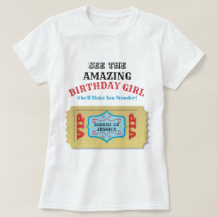 Gepersonaliseerd Circus Birthday Shirt