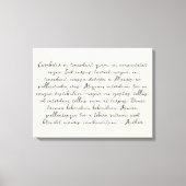 Gepersonaliseerd citaat Gedicht Trouwgelofte Canva Canvas Afdruk (Voorkant)