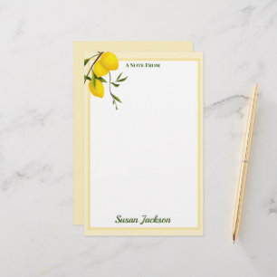 Gepersonaliseerd Citrus-botanisch Briefpapier