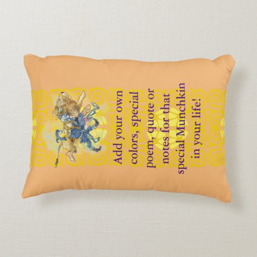 GEPERSONALISEERD CLASSIC WIZARD OF OZ PILLOW ACCENT KUSSEN (Achterkant)