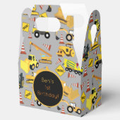 Gepersonaliseerd constructietranspatroon bedankdoosjes (Geopend)