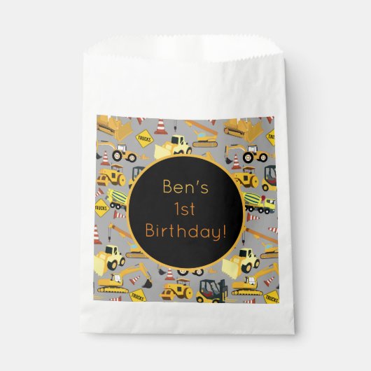 Gepersonaliseerd constructietranspatroon bedankzakje (Voorkant)