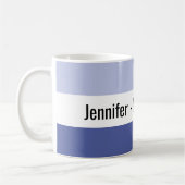 Gepersonaliseerd Corrie Addict Two Tone Blue Koffiemok (Links)