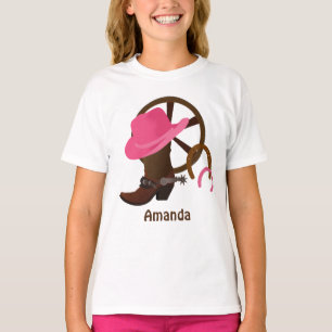 Gepersonaliseerd Cowgirl Basic T-shirt