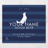 Gepersonaliseerd Craft Beer Labels door Garage Mon Bier Etiket (Enkel label)