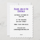 Gepersonaliseerd Crazy Candy Corn Halloween Party Feestdagenkaart (Achterkant)