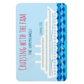 Gepersonaliseerd cruiseschip magneet (Verticaal)