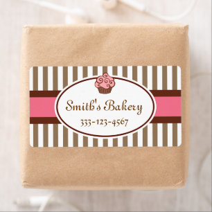 Gepersonaliseerd Cupcake Business Labels