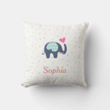 Gepersonaliseerd Cute Elephant en Stars Pattern