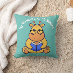 Gepersonaliseerd Cute Grape-boek Kussen
