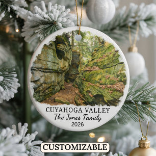 Gepersonaliseerd Cuyahoga Valley National Park, Oh Keramisch Ornament