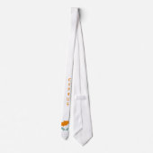 Gepersonaliseerd Cyprus Flag Stropdas (Achterkant)