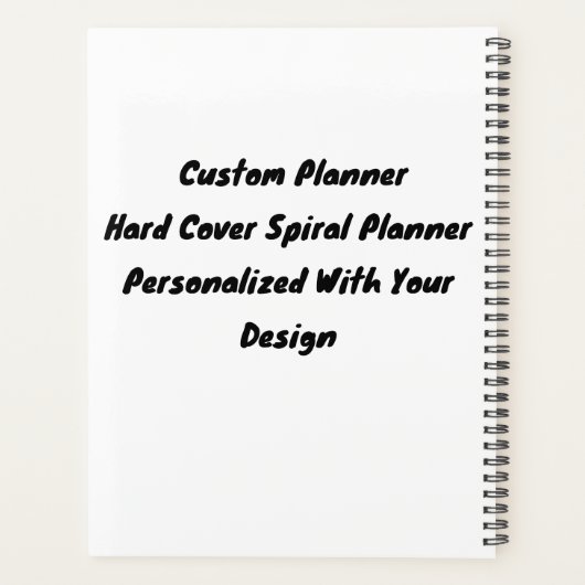 Gepersonaliseerd Dagelijks Planner Journal, Custom (Achterkant)