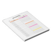 Gepersonaliseerd dagplan Notitieblok (Schuin)