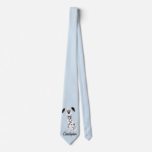 Gepersonaliseerd Dalmatisch ontwerp Stropdas (Voorkant)