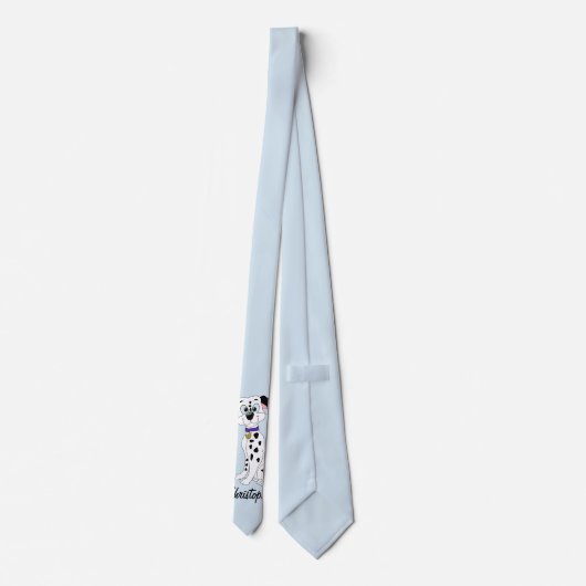 Gepersonaliseerd Dalmatisch ontwerp Stropdas (Achterkant)