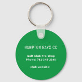 Gepersonaliseerd Dames Golf League Sleutelhanger (Achterkant)