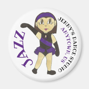 Gepersonaliseerd Dance Studio JAZZ Dancer Teacher  Magneet