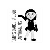 Gepersonaliseerd Dance Teacher School Studio Jazz Rubberstempel (Afrduk)