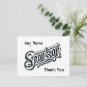 Gepersonaliseerd Dank u Sponsor NA AA 12 stap Briefkaart (Staand voorkant)