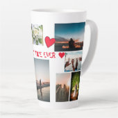 Gepersonaliseerd DE BESTE TIJD VAN de liefde OOIT Latte Mok (Rechterhoek)