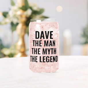 Gepersonaliseerd De Man De Mythe De Legende Blikvorm Glas