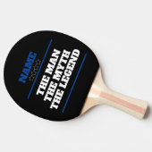Gepersonaliseerd de naam van het Man The Myth The Tafeltennisbatje (Zijkant)