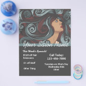 Gepersonaliseerd de sjabloon Salon Flyer (Enkel)