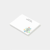 Gepersonaliseerd DENK ALS EEN PROTON EN BLIJF POSI Post-it® Notes (Schuin)