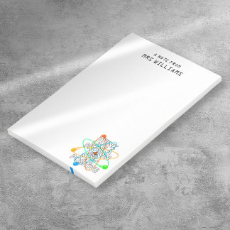 Gepersonaliseerd DENK ALS EEN PROTON EN BLIJF POSI Post-it® Notes