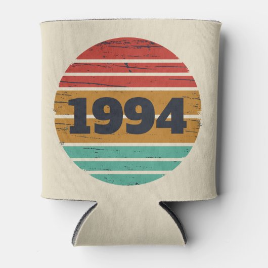 Gepersonaliseerd Dertig vintages 30ste verjaardags Blikjeskoeler (Voorkant)