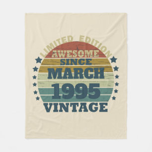 Gepersonaliseerd Dertig vintages 30ste verjaardags Fleece Deken