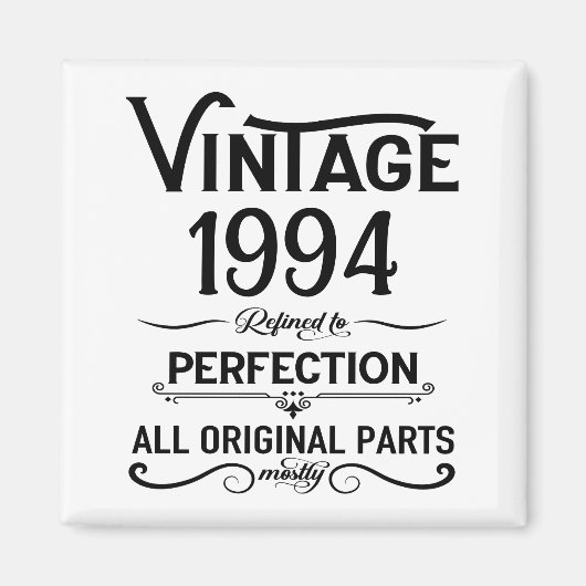 Gepersonaliseerd Dertig vintages 30ste verjaardags Magneet (Voorkant)