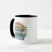 Gepersonaliseerd Dertig vintages 30ste verjaardags Mok (Voorkant links)