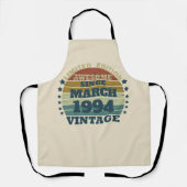 Gepersonaliseerd Dertig vintages 30ste verjaardags Schort (Voorkant)