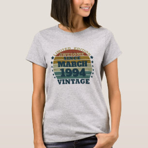 Gepersonaliseerd Dertig vintages 30ste verjaardags T-shirt