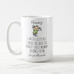 Gepersonaliseerd Deze Mammy Is Van, Moederdag, Koffiemok