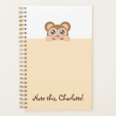 Gepersonaliseerd dier Kawaii - aap Planner (Voorkant)