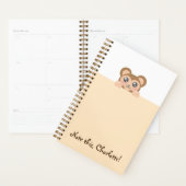 Gepersonaliseerd dier Kawaii - aap Planner (Display)