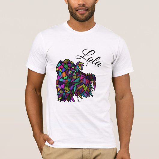 Gepersonaliseerd diskettestation Schnauzer Shirt (Voorkant)