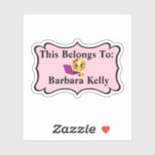 Gepersonaliseerd Dit behoort toe aan Sticker (Vel)